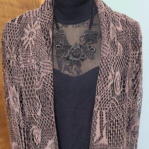 Exquisite Lace Cardigan by Keren Hart, XL